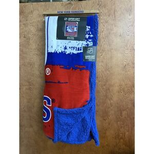Pegasus Sports Super Soft Sherpa OVERSIZED NY Rangers  66x95 In. NEW